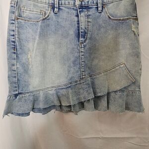 Jessica Simpson Light Blue Denim Mini Skirt